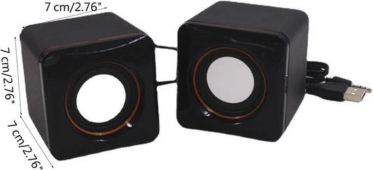 USB Mini Cube Speakers – Compact • Powerful • Stylish