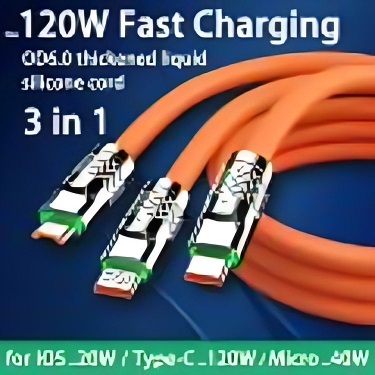3-in-1 120W Super Fast Charging Cable