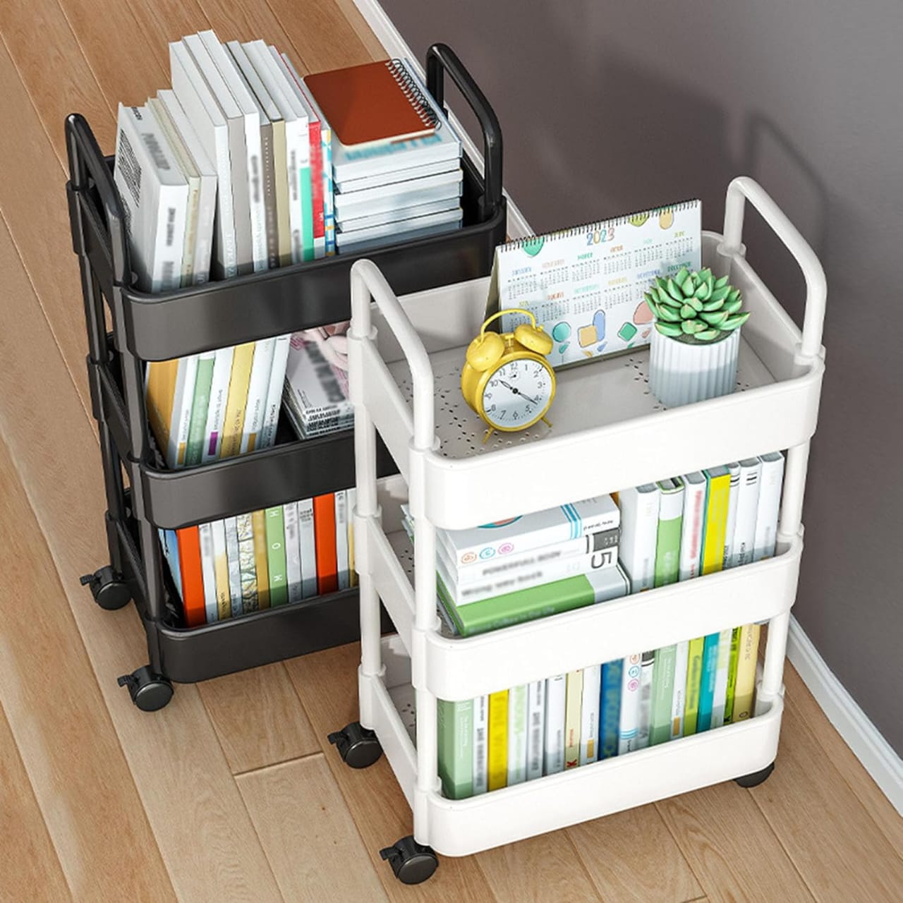 Multi-Layer Rolling Storage Cart with Wheels