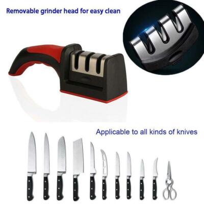 4-in-1 Stainless Steel Kitchen Knife Sharpener