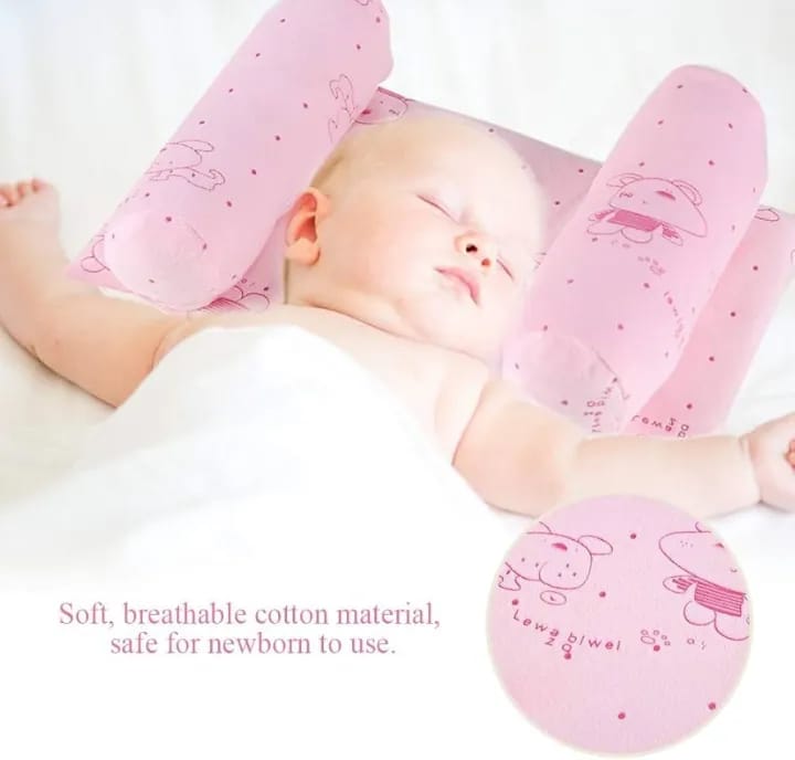 Baby Head-Shaping Pillow – Soft, Safe & Smart Comfort! 🌙