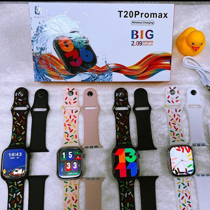 T20 Pro Max Smart Watch (2.09” Big Infinite Display | Wireless Charging)