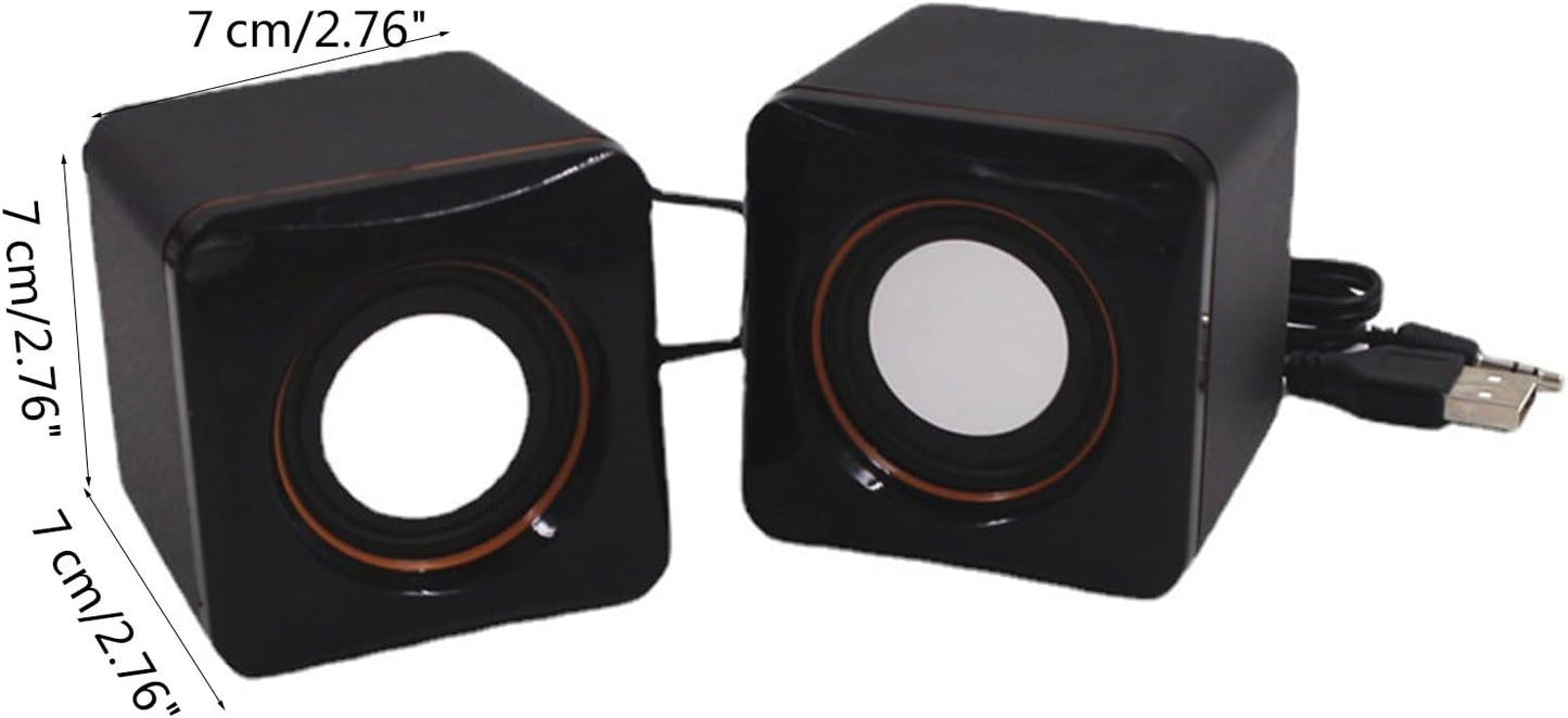 USB Mini Cube Speakers – Compact • Powerful • Stylish