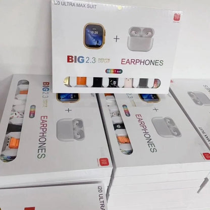 T20 Ultra Max Smart Watch – 10 in 1 Premium Combo Set