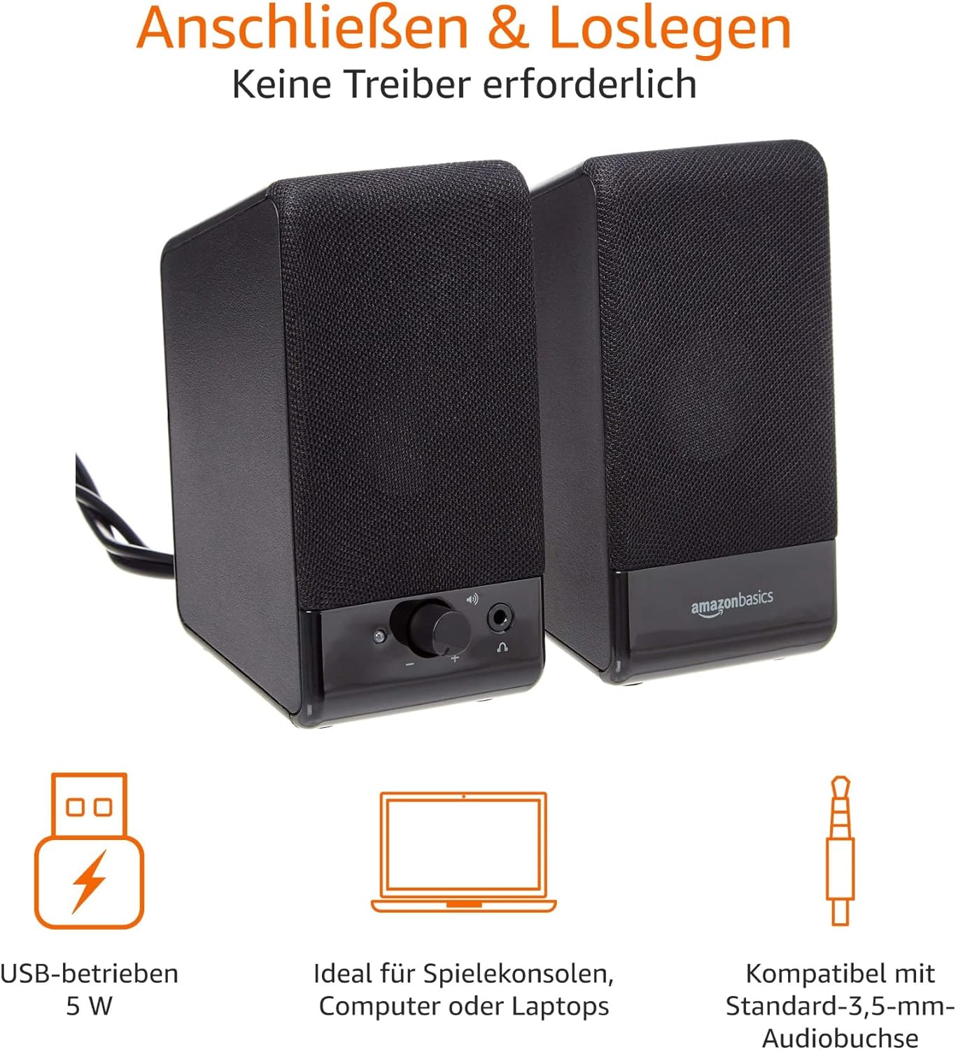 USB-Powered Computer Speakers – Compact & Powerful Sound