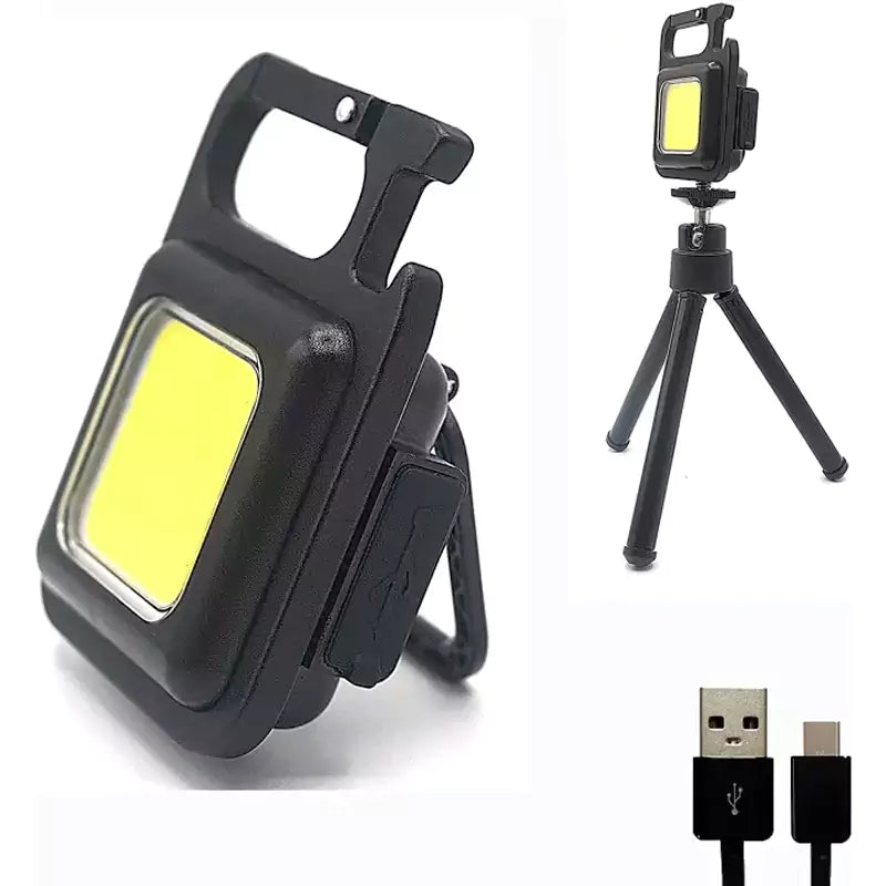 Rechargeable COB Keychain Light – Mini Yet Super Bright!