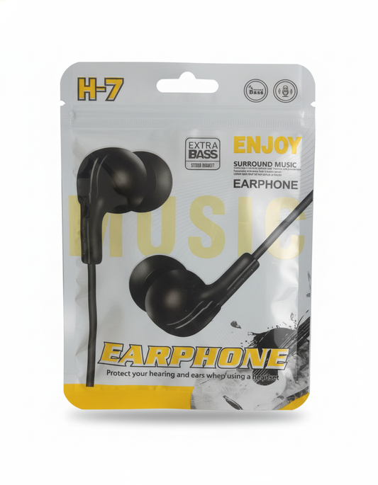 H-7 Extra Bass Wired Earphone