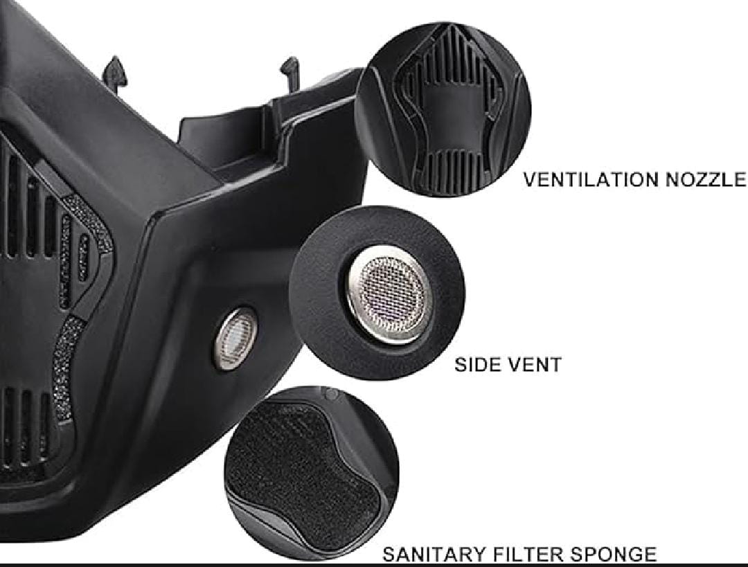 Motorbike Riding Goggles with Detachable Face Mask