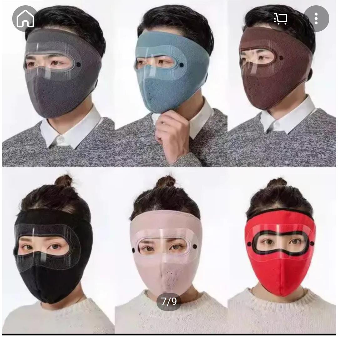 Winter Full Face Thermal Mask with Transparent Eye Shield