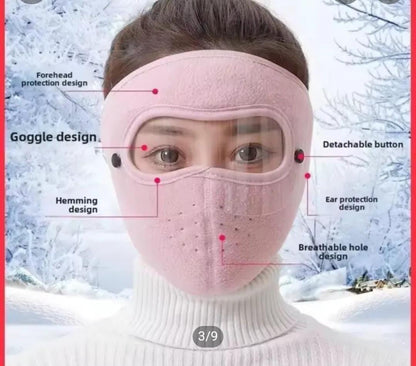 Winter Full Face Thermal Mask with Transparent Eye Shield