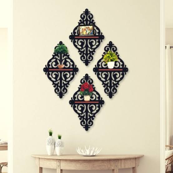 Elegant Diamond Wall Shelves