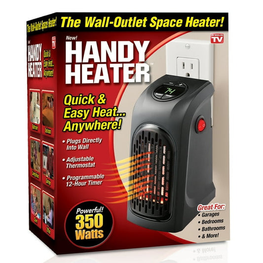 Handy Heater – The Wall-Outlet Space Heater (350W)
