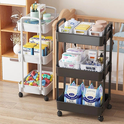 Multi-Layer Rolling Storage Cart with Wheels