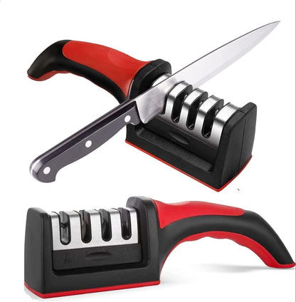 4-in-1 Stainless Steel Kitchen Knife Sharpener