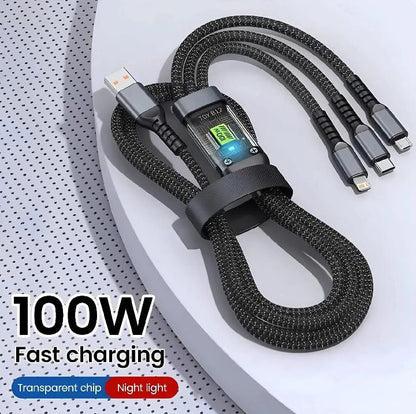 3-in-1 fast charging cable