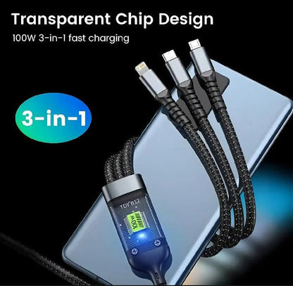 3-in-1 fast charging cable