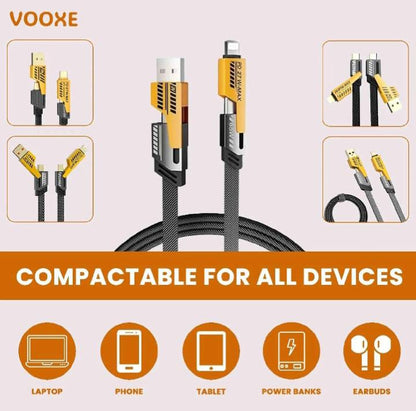 VOOXE Versatile 2-in-1 Fast Charging Cable