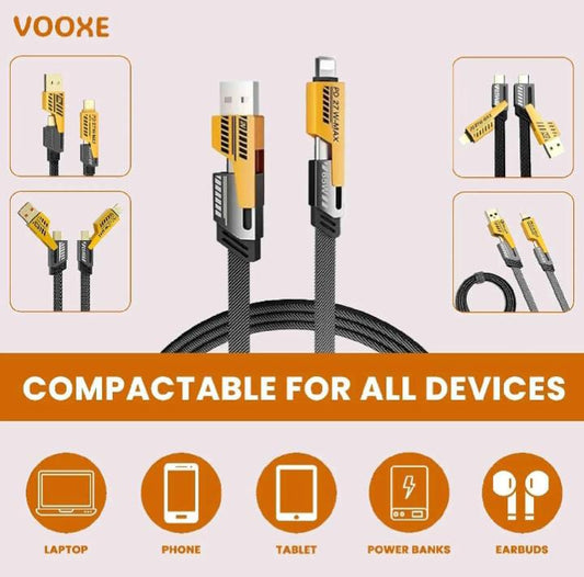 VOOXE Versatile 2-in-1 Fast Charging Cable