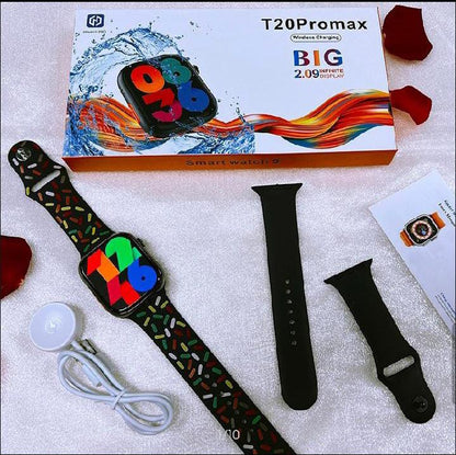 T20 Pro Max Smart Watch (2.09” Big Infinite Display | Wireless Charging)