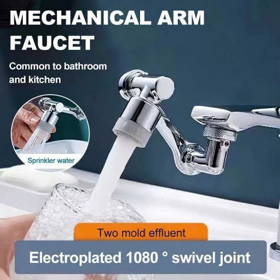 Mechanical Arm Faucet – 1080° Rotatable Tap Extension