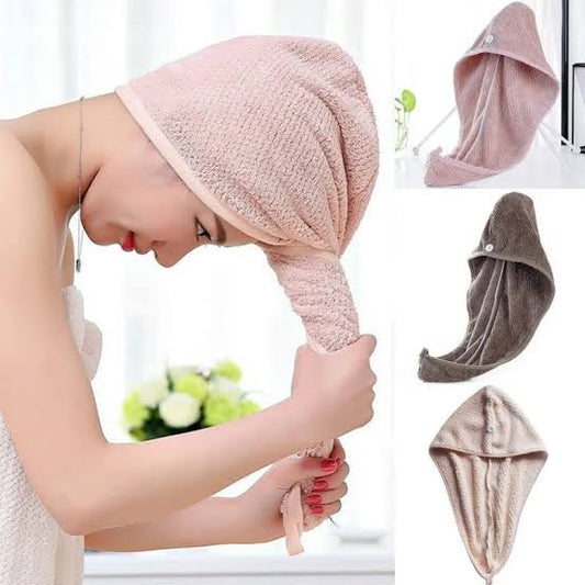 Microfiber Hair Drying Towel Wrap – Quick Dry, Soft & Secure