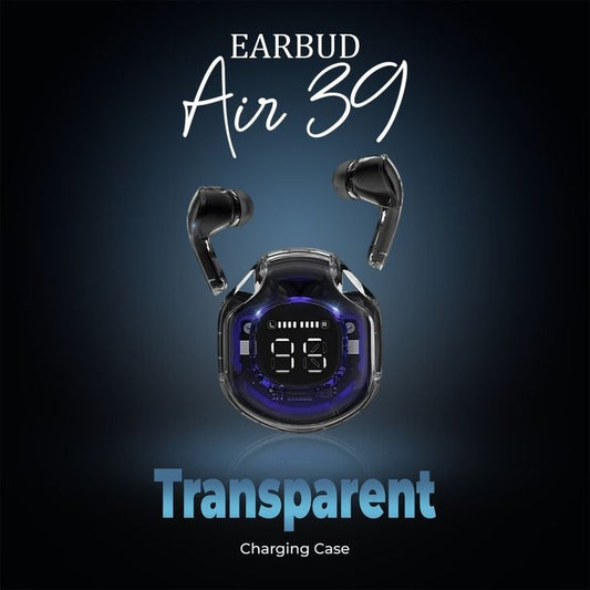 Air 39 Transparent Case Wireless Earbuds.