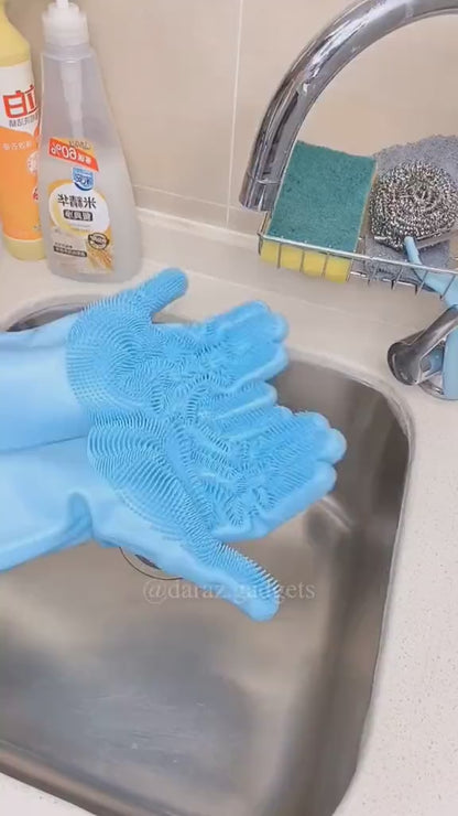 Silicone Cleaning Gloves