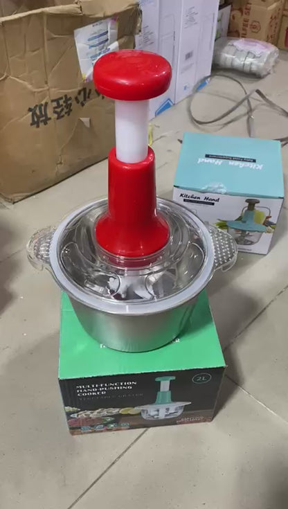 Stainless Steel Manual Food & Meat Chopper